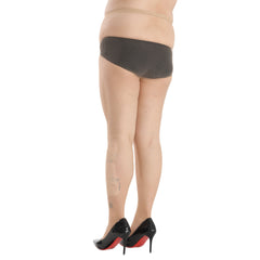High Rise Fishnet Footed Tights with Glitter Rhinestones