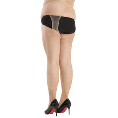 Sexy Rhinestone Cut Out Fishnet Tights