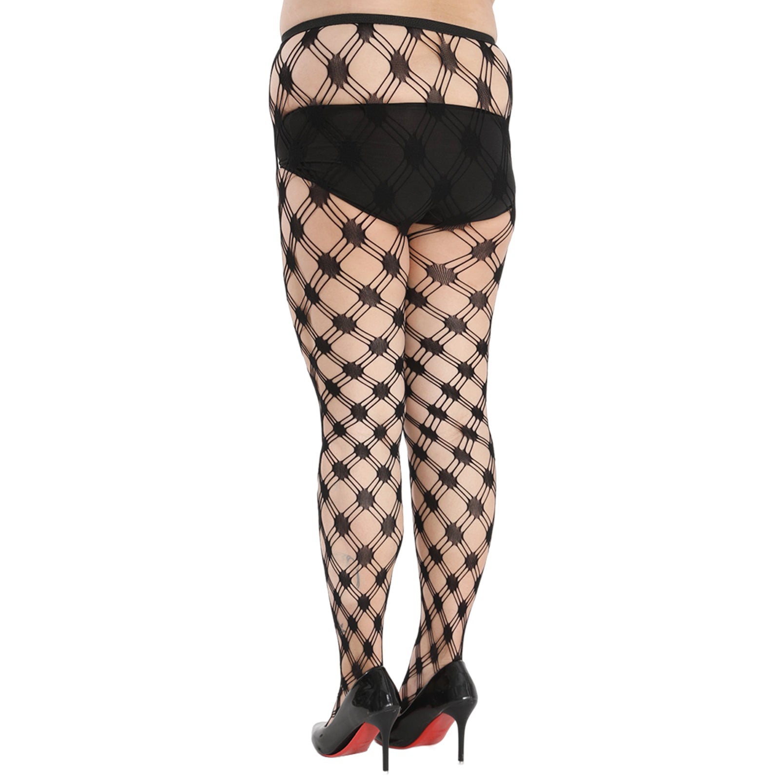 Sexy Stockings Women's Plus Fishnet Stretchy Panty