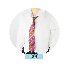 Diagonal Stripe Elastic Tie Casual Shirt Uniform Accessories For Men
