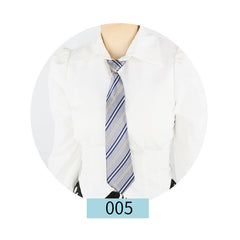 Diagonal Stripe Elastic Tie Casual Shirt Uniform Accessories For Men