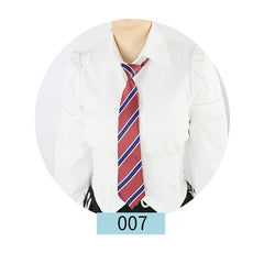 Diagonal Stripe Elastic Tie Casual Shirt Uniform Accessories For Men