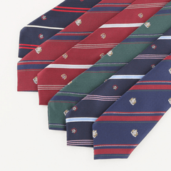 Diagonal Stripe Elastic Tie Casual Shirt Uniform Accessories For Men