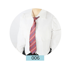 Diagonal Stripe Elastic Tie Casual Shirt Uniform Accessories For Men