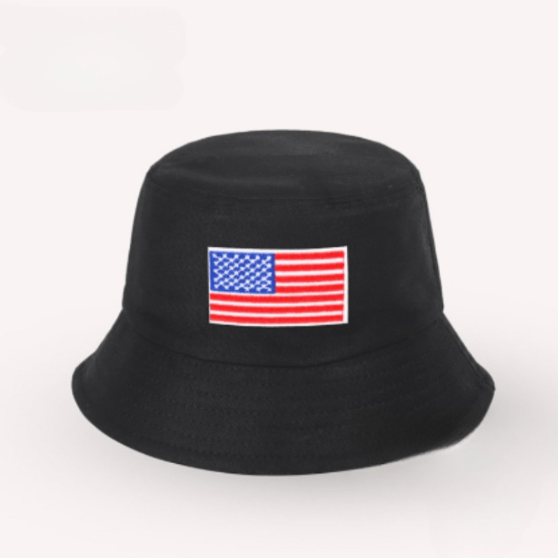 Unisex Sunshade Bucket Hat American Flag Sun Hat