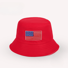 Unisex Sunshade Bucket Hat American Flag Sun Hat