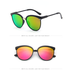 Cat Eye Driving Sunglasses Mirror Lens UV400