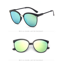 Cat Eye Driving Sunglasses Mirror Lens UV400
