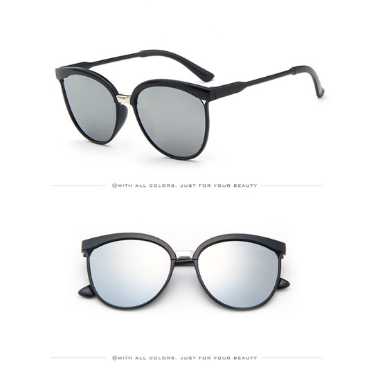Cat Eye Driving Sunglasses Mirror Lens UV400