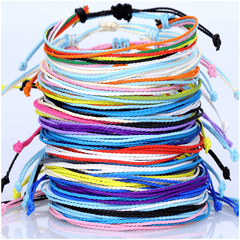 Adjustable Waterproof Bracelet Set Boho Style Colorful Bracelets For Girls