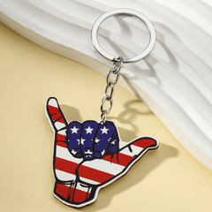 US Flag Key Chain Pendant, Independence Gift