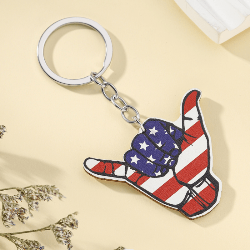 US Flag Key Chain Pendant, Independence Gift