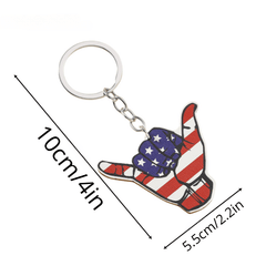 US Flag Key Chain Pendant, Independence Gift