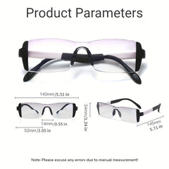 Anti Light Reading Glasses Bifocal Presbyopia Glasses 1.0-4.0