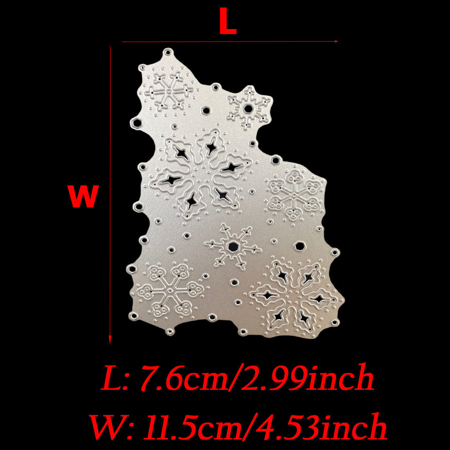 Christmas Snowflake Edge Cutting Dies Stencils DIY Scrapbooking Xmas Gift
