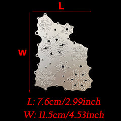 Christmas Snowflake Edge Cutting Dies Stencils DIY Scrapbooking Xmas Gift