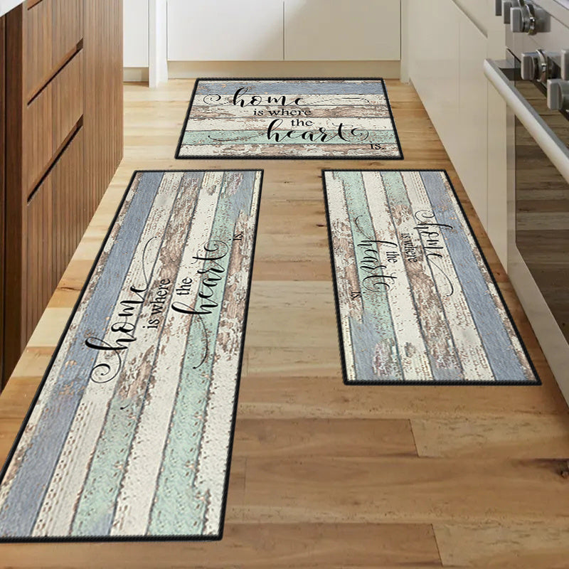 Vintage Kitchen Rug for Anti Fatigue Comfort Machine Washable Runner