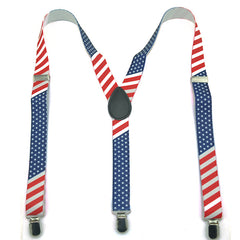 American Flag Pattern Suspenders for Men