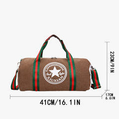 Large Capacity Cylinder Fitness Bag Portable Casual Luggage Bag