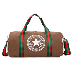 Large Capacity Cylinder Fitness Bag Portable Casual Luggage Bag