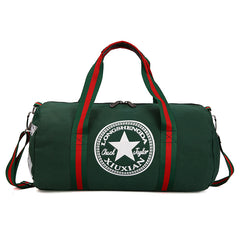 Large Capacity Cylinder Fitness Bag Portable Casual Luggage Bag