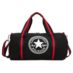 Large Capacity Cylinder Fitness Bag Portable Casual Luggage Bag