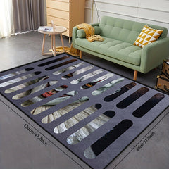 Scary Clown Pattern Floor Mat Non Slip Indoor Carpet Decor