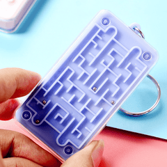 Mini Maze Calculator Keychain Portable Counting Toy