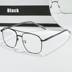 Light Blocking Glasses Retro Top Bar Clear Lens Computer Glasses
