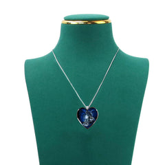 Colorful Heart Wolf Necklace Girls Jewelry Accessories