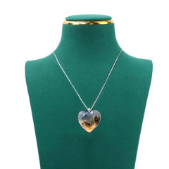 Heart Wolf Necklace Animal Pendant Girls Jewelry