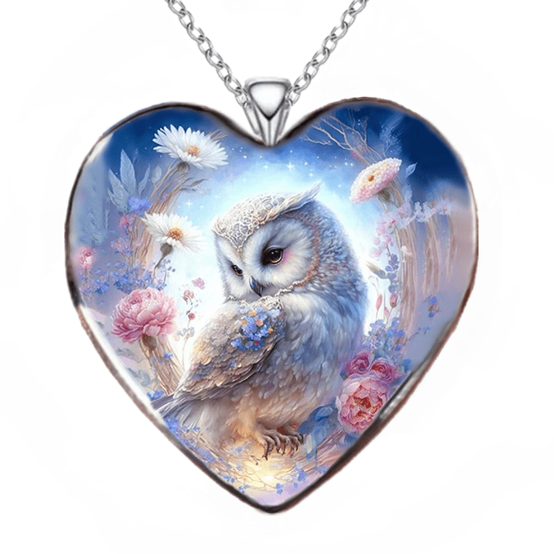 Colorful Owl Necklace Charm Girls Jewelry Accessories
