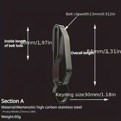 Steel Car Key Buckle Outdoor Keychain