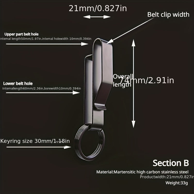 Steel Car Key Buckle Outdoor Keychain