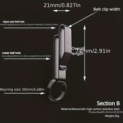 Steel Car Key Buckle Outdoor Keychain