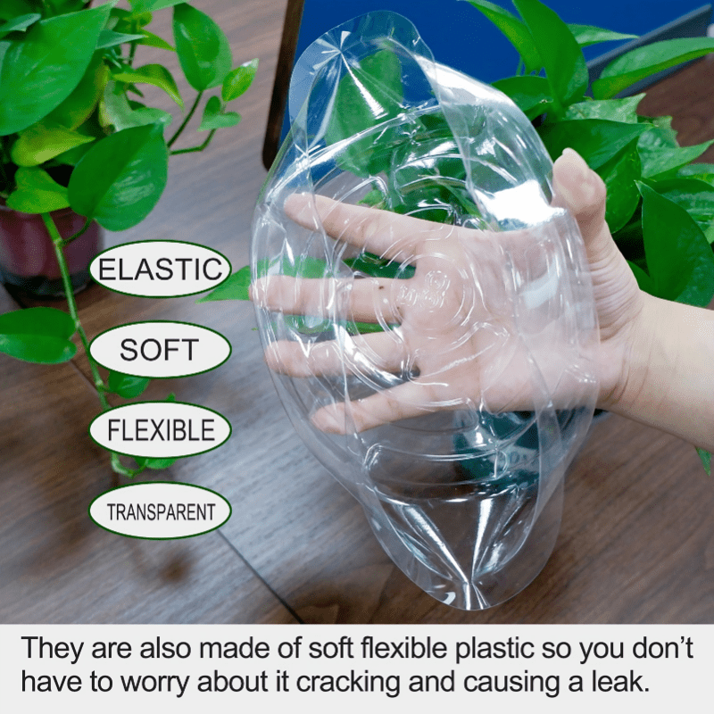 12pcs Clear Plastic Plant Saucer Drip Trays Small Plant Plate Dish
