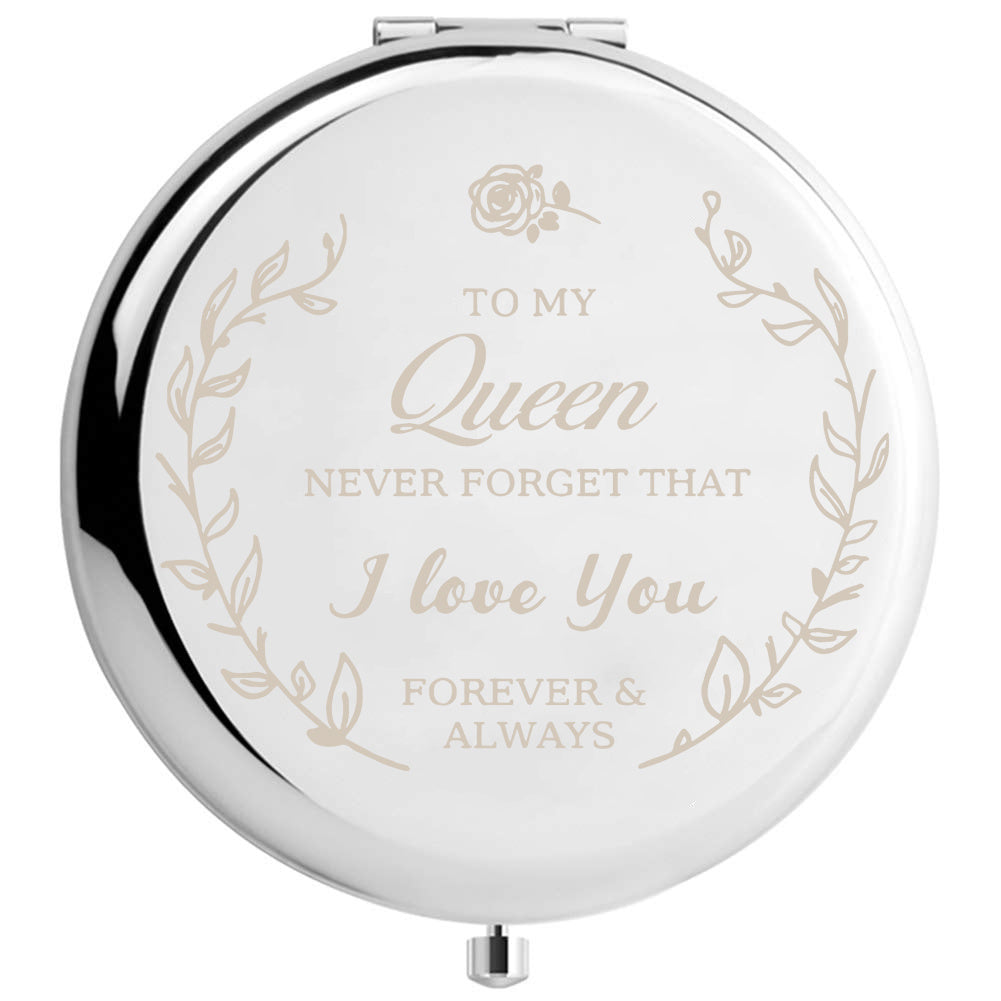 Personalized Compact Mirror: Unique Gift for Women, Wife, Mom, Daughter, Grandma