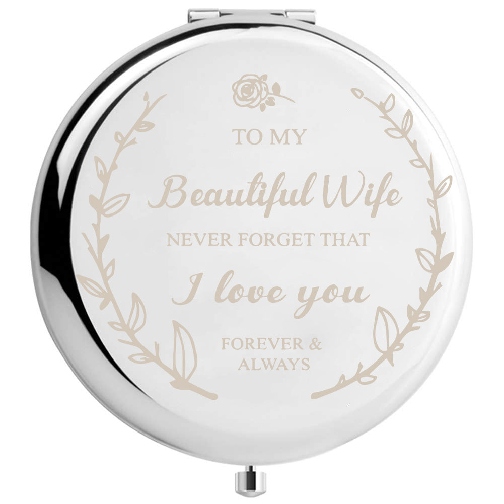 Personalized Compact Mirror: Unique Gift for Women, Wife, Mom, Daughter, Grandma