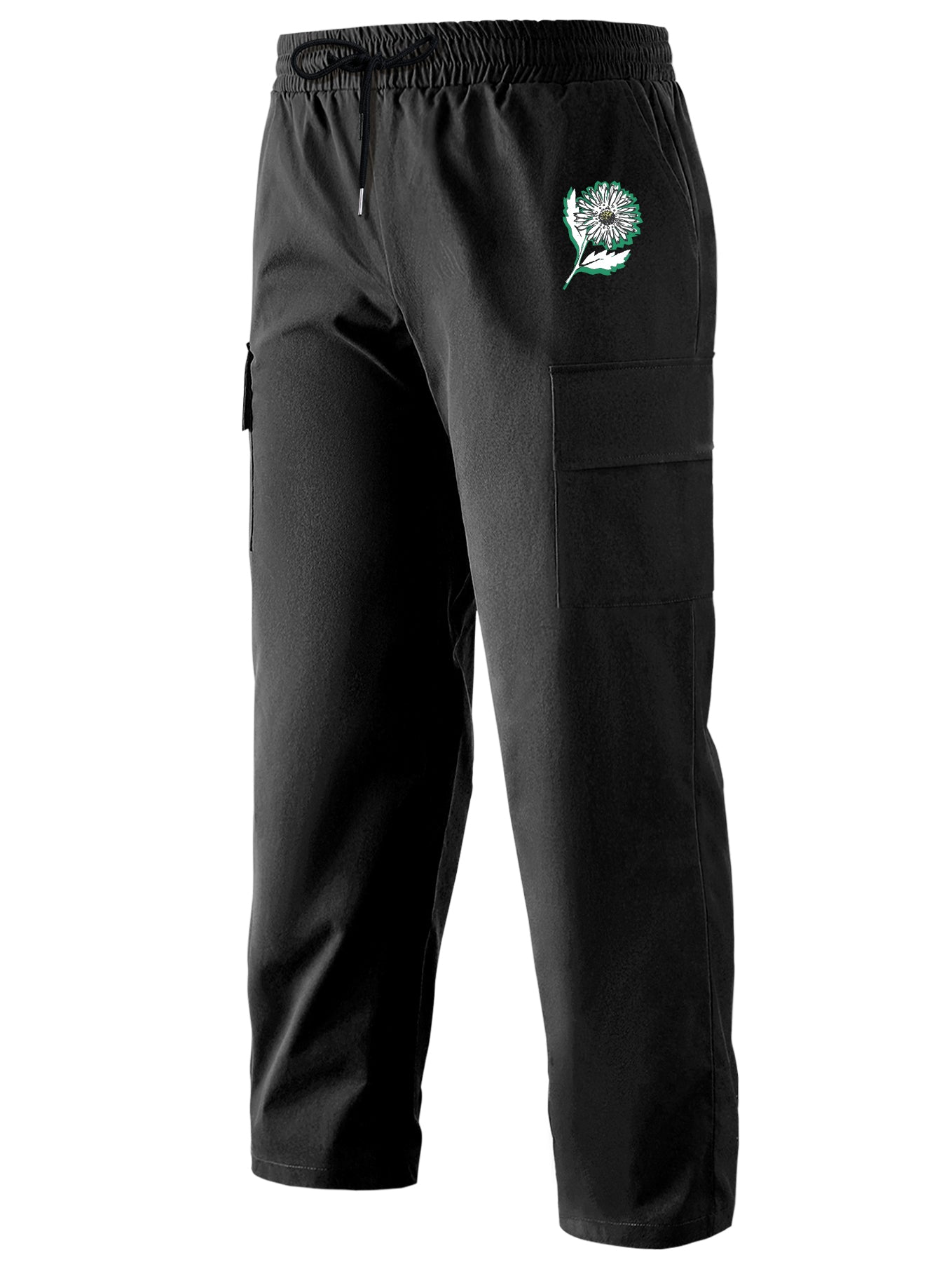 Pattern Letters Print Cargo Pants for Men