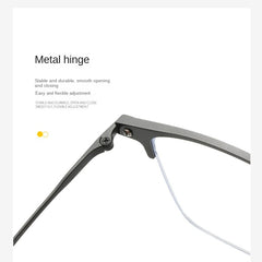 Semi Rimless Men's Glasses Lightweight Durable with Box & Cloth