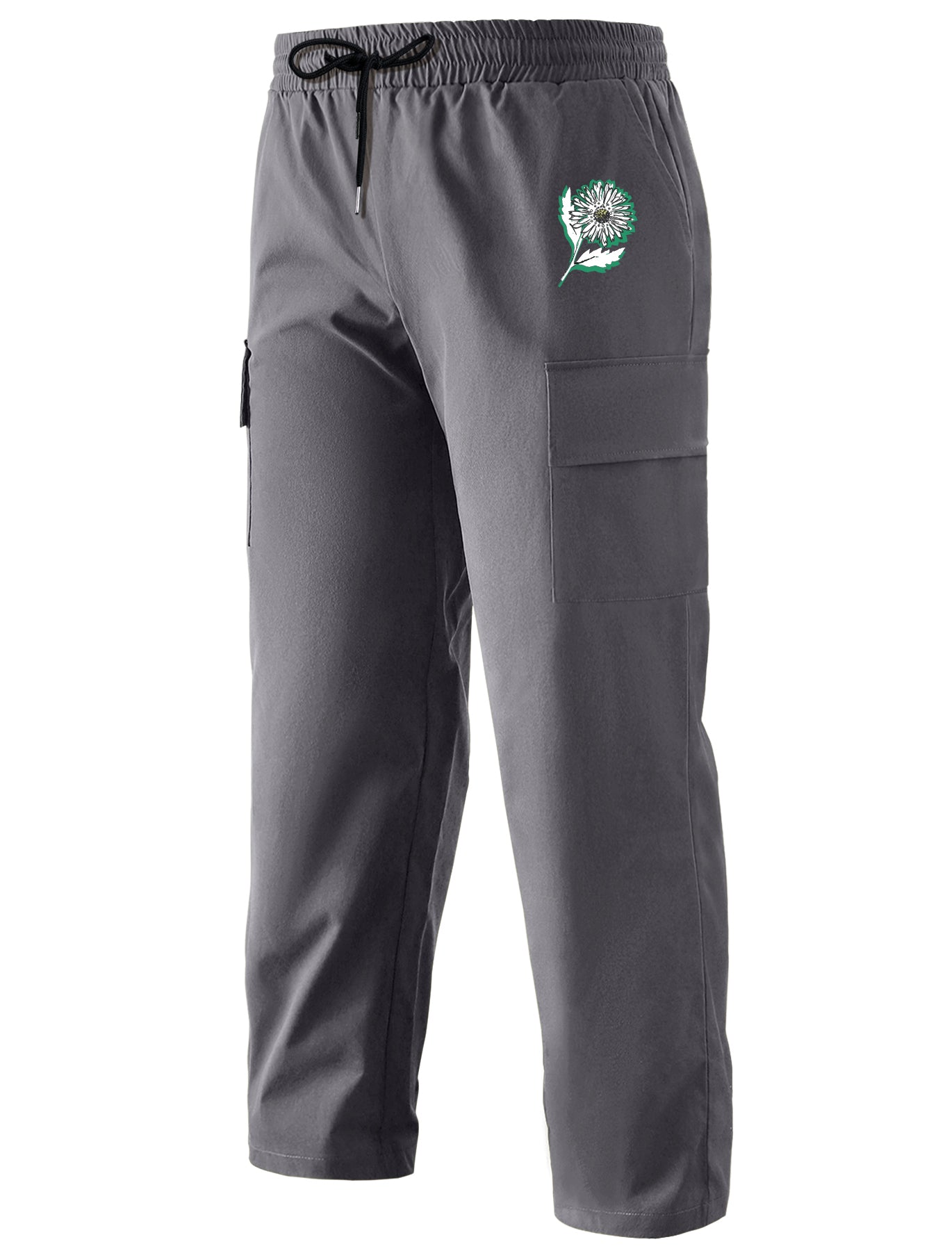 Pattern Letters Print Cargo Pants for Men