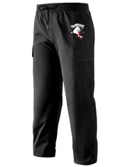 Pattern Print Cargo Pants Men's Casual Straight Leg Drawstring Cargo Pants