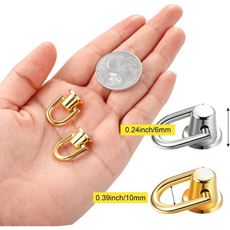 4pcs Copper Zipper Transform Buckles DIY Handbag Repair Kit