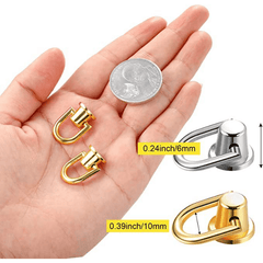 4pcs Copper Zipper Transform Buckles DIY Handbag Repair Kit