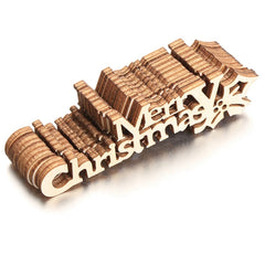 30pcs Wooden Merry Christmas Letter Ornament for Home Decor and Celebrations