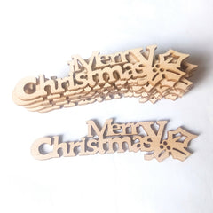 30pcs Wooden Merry Christmas Letter Ornament for Home Decor and Celebrations