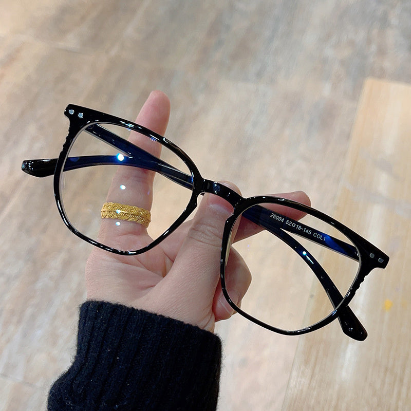 Casual Large Frame Men's Glasses With Eyewear Cases