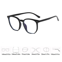 Casual Large Frame Men's Glasses With Eyewear Cases