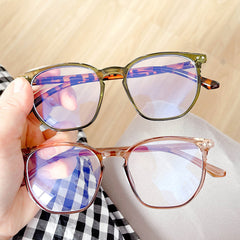 Casual Large Frame Men's Glasses With Eyewear Cases