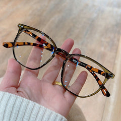 Casual Large Frame Men's Glasses With Eyewear Cases
